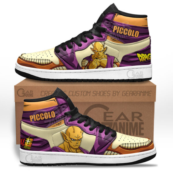 Baskets montantes Air Jordan Piccolo Orange – Chaussures montantes Dragon Ball Super – Image 2