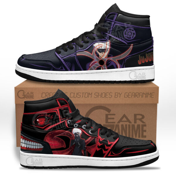Baskets montantes Air Jordan Gojo & Kaneki – Chaussures montantes Anime Mix – Image 2