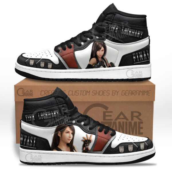 Baskets montantes Air Jordan Tifa Lockhart – Chaussures montantes Final Fantasy – Image 2