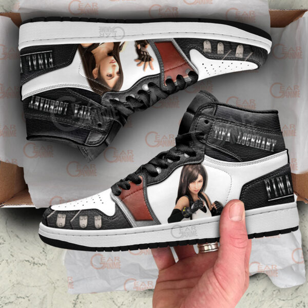Baskets montantes Air Jordan Tifa Lockhart – Chaussures montantes Final Fantasy – Image 3