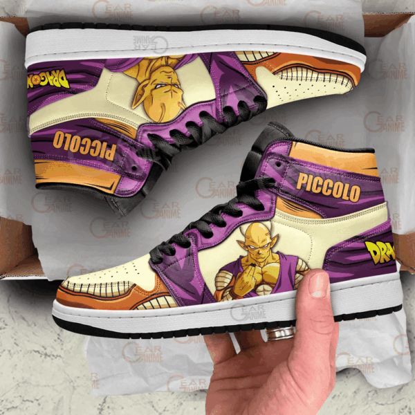 Baskets montantes Air Jordan Piccolo Orange – Chaussures montantes Dragon Ball Super – Image 3