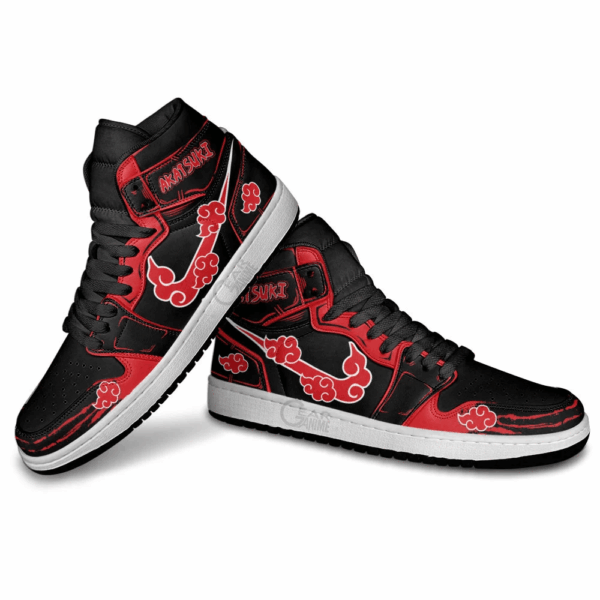 Baskets montantes Air Jordan Naruto Akatsuki – Chaussures montantes Naruto – Image 4
