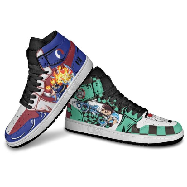 Baskets montantes Air Jordan Tanjiro & Todoroki – Chaussures montantes Anime Mix – Image 4