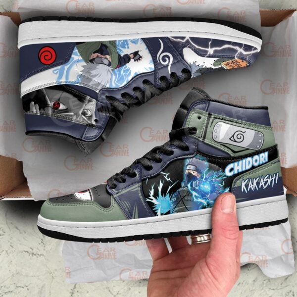 Baskets montantes Air Jordan Kakashi Hatake – Chaussures montantes Naruto – Image 2