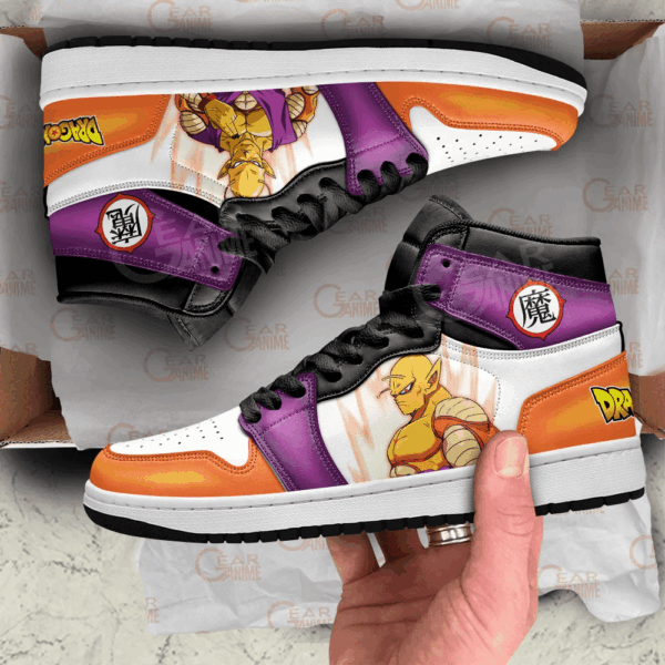 Baskets montantes Air Jordan Piccolo Orange – Chaussures montantes Dragon Ball Super – Image 2