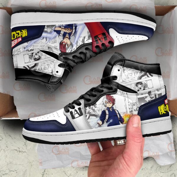 Baskets montantes Air Jordan Shoto Todoroki – Chaussures montantes My Hero Academia – Image 2