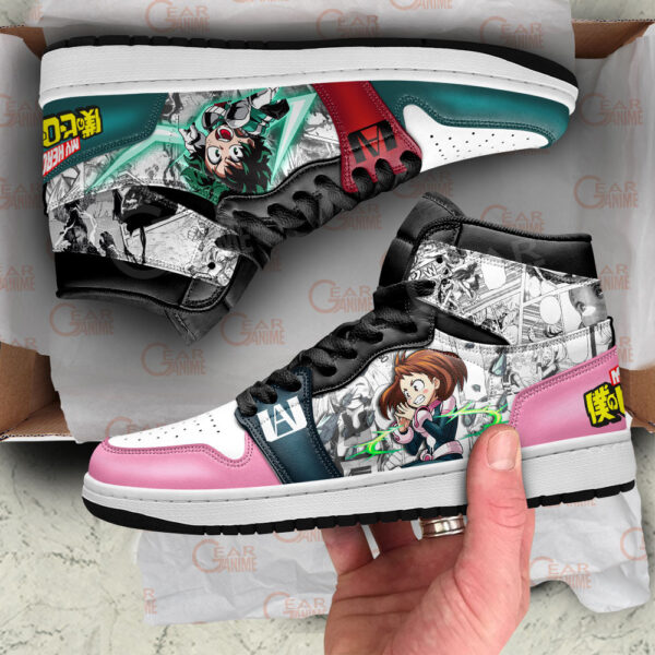 Baskets montantes Air Jordan Deku & Ochako – Chaussures montantes My Hero Academia – Image 2