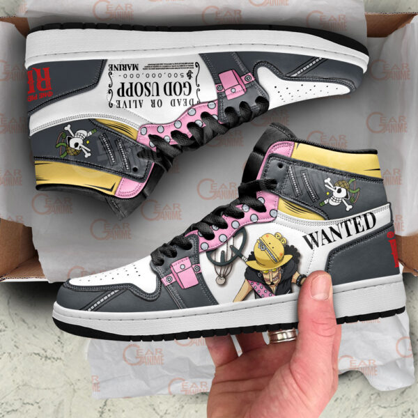 Baskets montantes Air Jordan Usopp – Chaussures montantes One Piece – Image 2