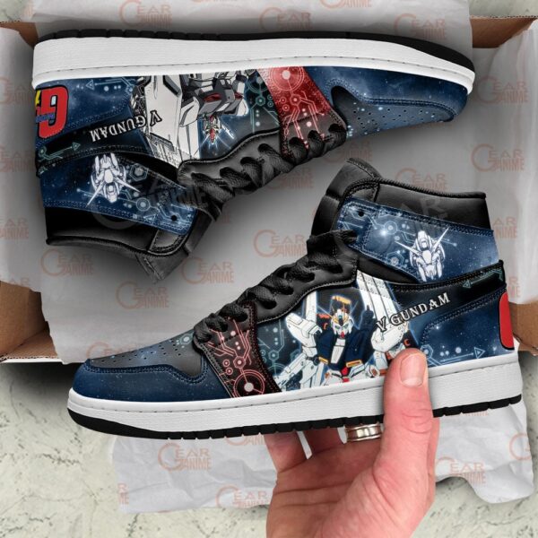 Baskets montantes Air Jordan Nu Gundam – Chaussures montantes Gundam – Image 2