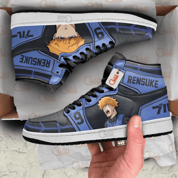 Baskets montantes Air Jordan Rensuke Kunigami – Chaussures montantes Blue Lock – Image 3