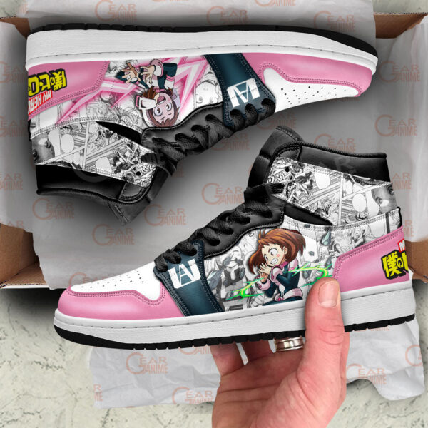 Baskets montantes Air Jordan Ochako Uraraka – Chaussures montantes My Hero Academia – Image 2