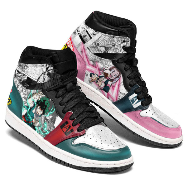 Baskets montantes Air Jordan Deku & Ochako – Chaussures montantes My Hero Academia – Image 3
