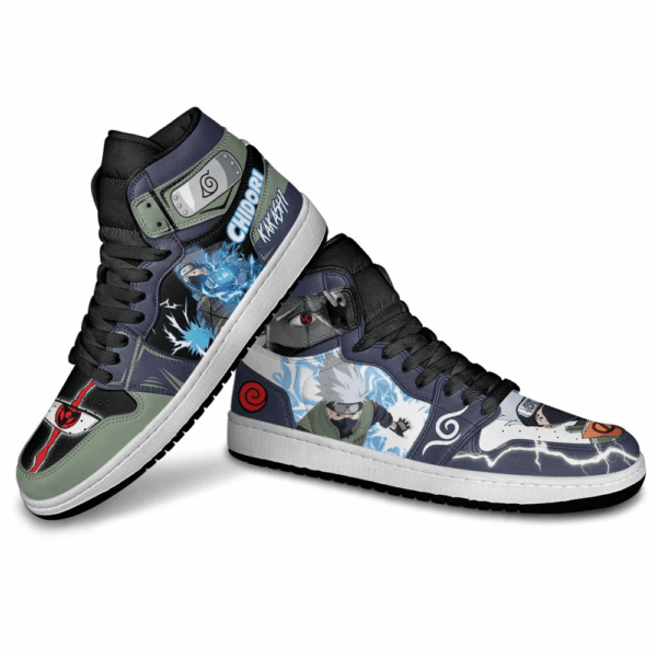 Baskets montantes Air Jordan Kakashi Hatake – Chaussures montantes Naruto – Image 4