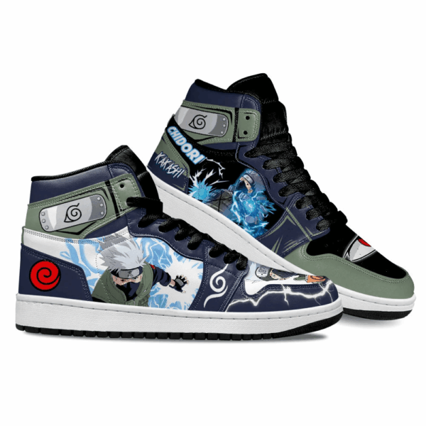 Baskets montantes Air Jordan Kakashi Hatake – Chaussures montantes Naruto – Image 3