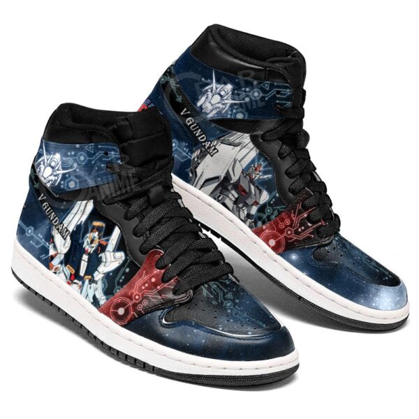 Baskets montantes Air Jordan Nu Gundam – Chaussures montantes Gundam – Image 3