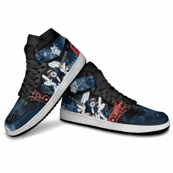 Baskets montantes Air Jordan Nu Gundam – Chaussures montantes Gundam – Image 4