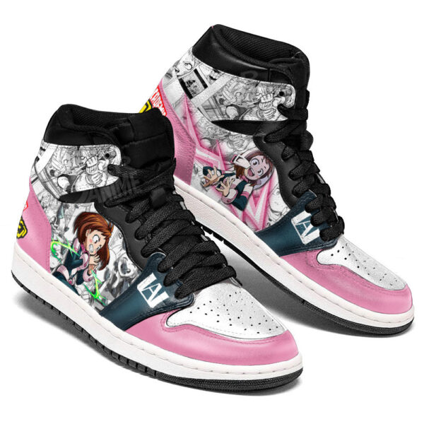 Baskets montantes Air Jordan Ochako Uraraka – Chaussures montantes My Hero Academia – Image 3