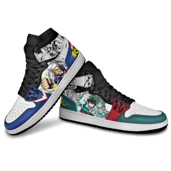Baskets montantes Air Jordan All Might & Deku – Chaussures montantes My Hero Academia – Image 4