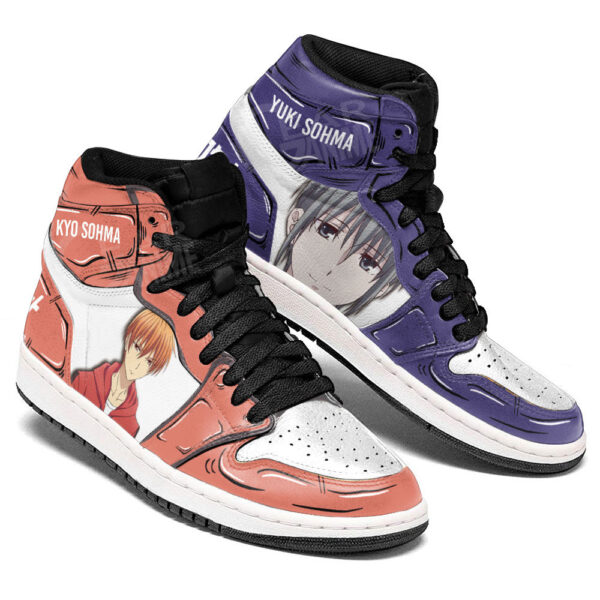 Baskets montantes Air Jordan Yuki & Kyo Sohma – Chaussures montantes Fruits Basket – Image 3