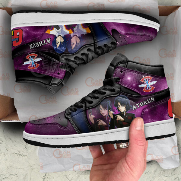 Baskets montantes Air Jordan Athrun Zala – Chaussures montantes Mobile Suit Gundam – Image 2