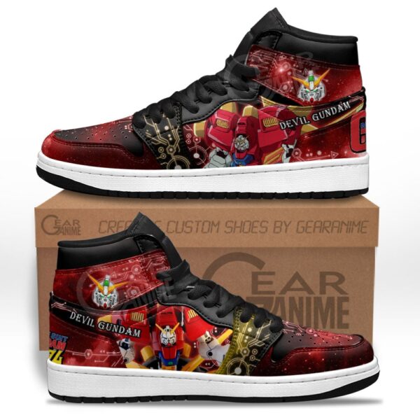 Baskets montantes Air Jordan Devil Gundam – Chaussures montantes Mobile Suit Gundam – Image 2