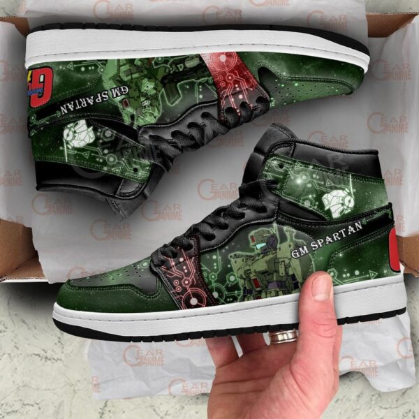 Baskets montantes Air Jordan GM Spartan – Chaussures montantes Mobile Suit Gundam – Image 2