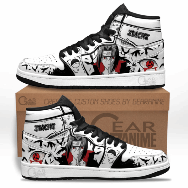 Baskets montantes Air Jordan Itachi (Mangekyō Sharingan) – Chaussures montantes Naruto – Image 2