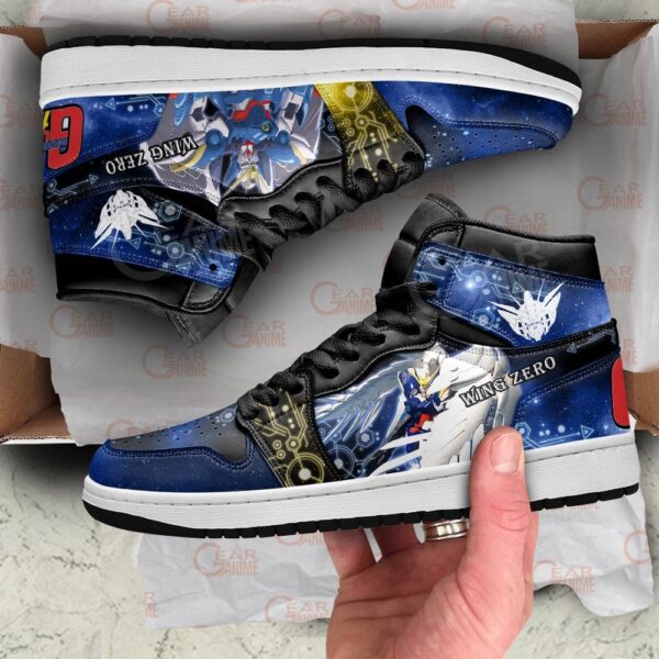 Baskets montantes Air Jordan Wing Gundam Zero – Chaussures montantes Mobile Suit Gundam Wing – Image 2
