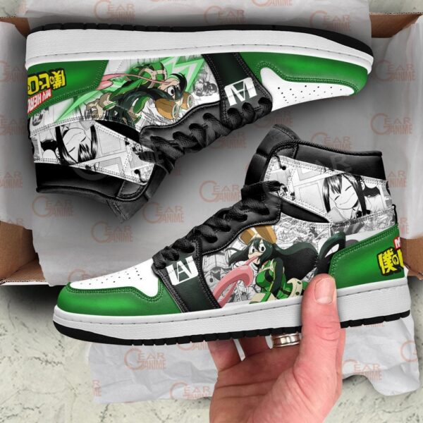 Baskets montantes Air Jordan Tsuyu Asui (Froppy) – Chaussures montantes My Hero Academia – Image 2