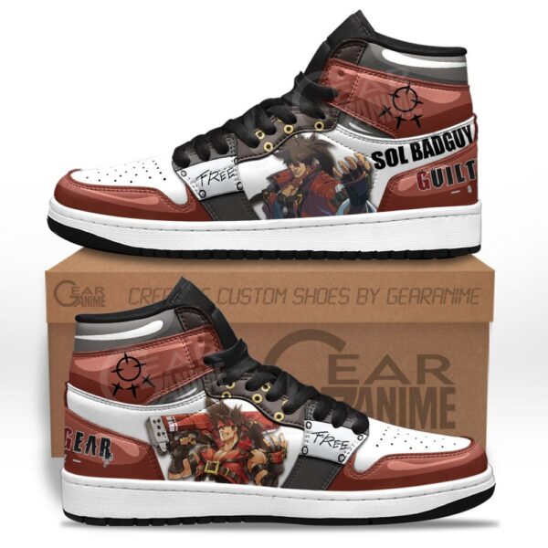 Baskets montantes Air Jordan Sol Badguy – Chaussures montantes Guilty Gear – Image 2