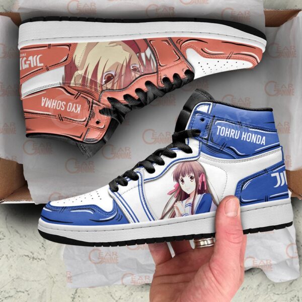 Baskets montantes Air Jordan Tohru Honda et Kyo Sohma – Chaussures montantes Fruits Basket – Image 2