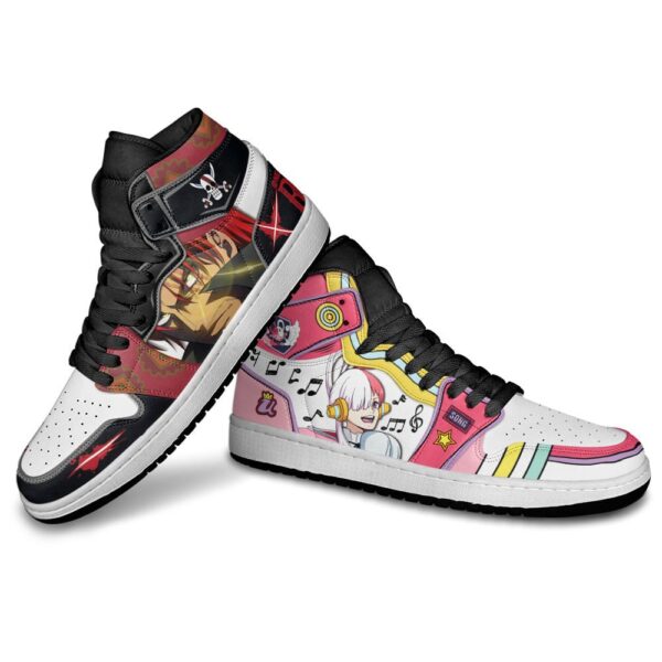 Baskets montantes Air Jordan Shanks et Uta – Chaussures montantes One Piece Red – Image 3