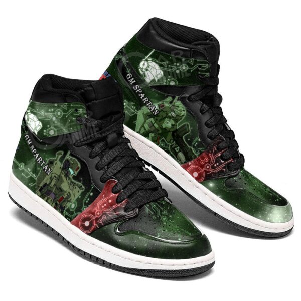 Baskets montantes Air Jordan GM Spartan – Chaussures montantes Mobile Suit Gundam – Image 3
