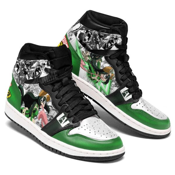 Baskets montantes Air Jordan Tsuyu Asui (Froppy) – Chaussures montantes My Hero Academia – Image 3