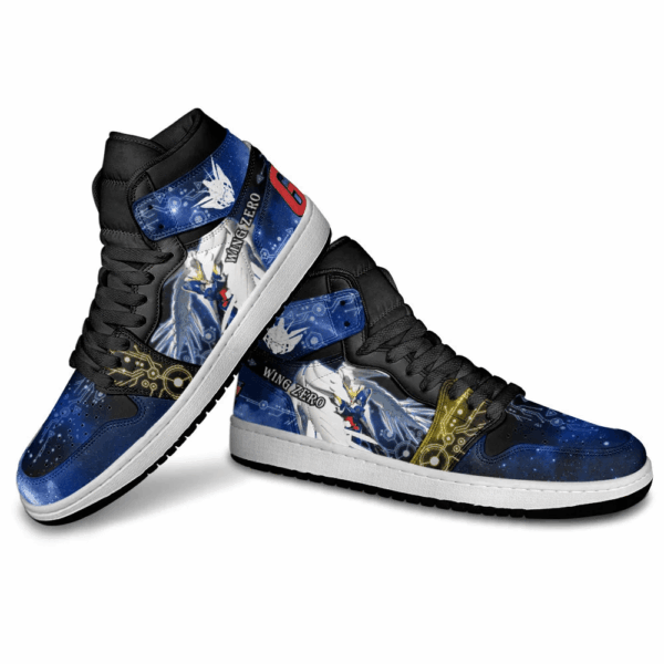 Baskets montantes Air Jordan Wing Gundam Zero – Chaussures montantes Mobile Suit Gundam Wing – Image 4