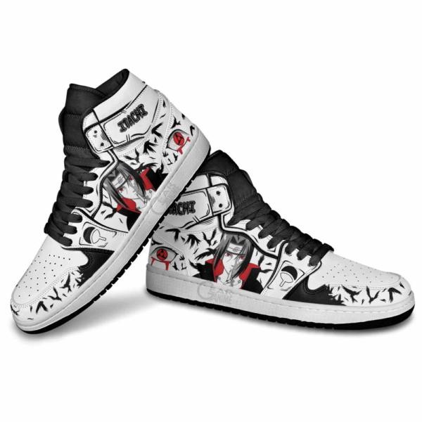 Baskets montantes Air Jordan Itachi (Mangekyō Sharingan) – Chaussures montantes Naruto – Image 4
