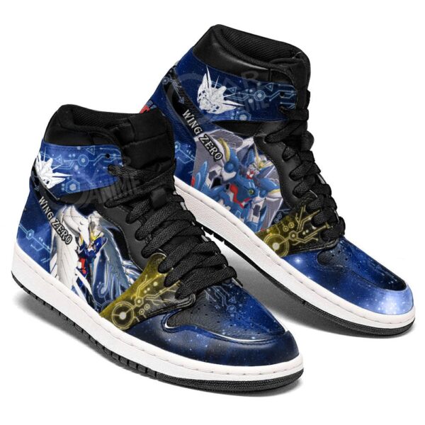 Baskets montantes Air Jordan Wing Gundam Zero – Chaussures montantes Mobile Suit Gundam Wing – Image 3