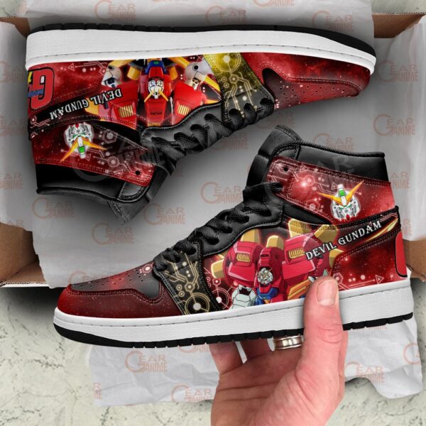 Baskets montantes Air Jordan Devil Gundam – Chaussures montantes Mobile Suit Gundam – Image 3