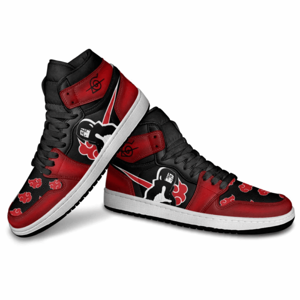 Baskets montantes Air Jordan Itachi Uchiha – Chaussures montantes Naruto – Image 4
