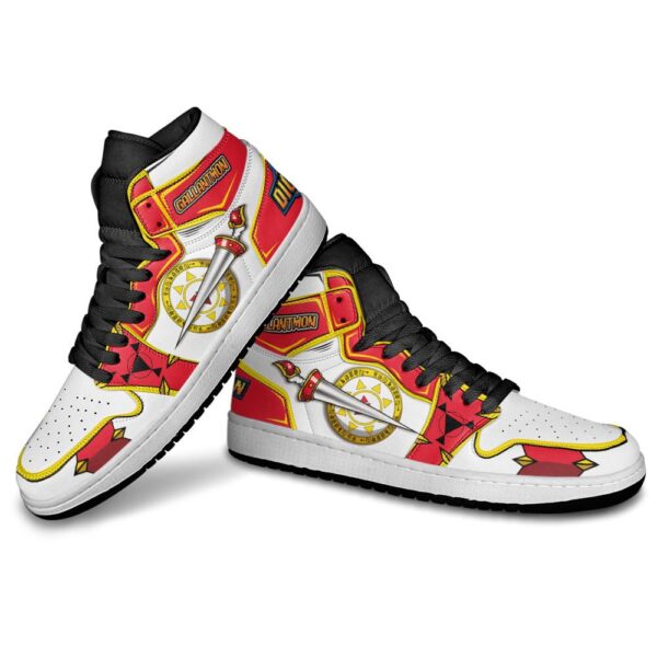 Baskets montantes Air Jordan Gallantmon – Chaussures montantes Digimon – Image 3