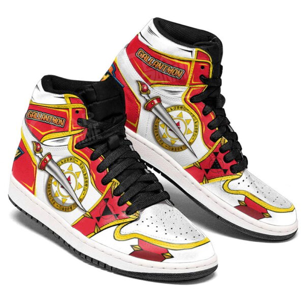 Baskets montantes Air Jordan Gallantmon – Chaussures montantes Digimon – Image 4