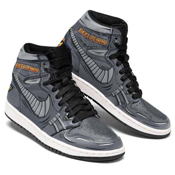 Baskets montantes Air Jordan Beelzemon – Chaussures montantes Digimon – Image 3