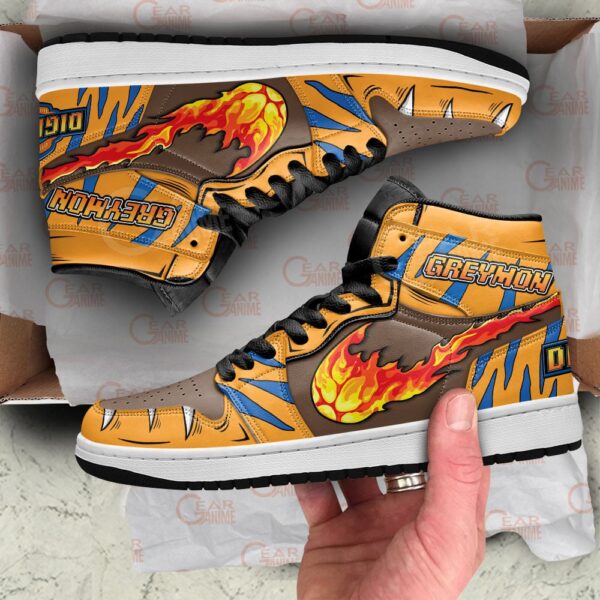 Baskets montantes Air Jordan Greymon – Chaussures montantes Digimon – Image 2