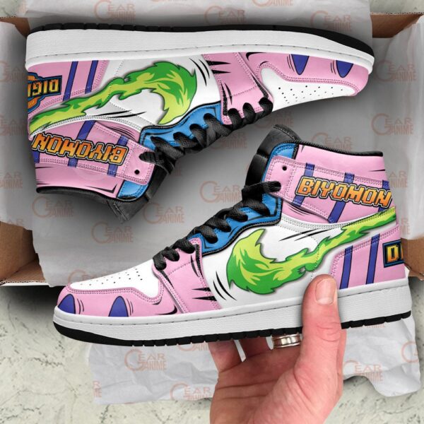 Baskets montantes Air Jordan Biyomon – Chaussures montantes Digimon – Image 2
