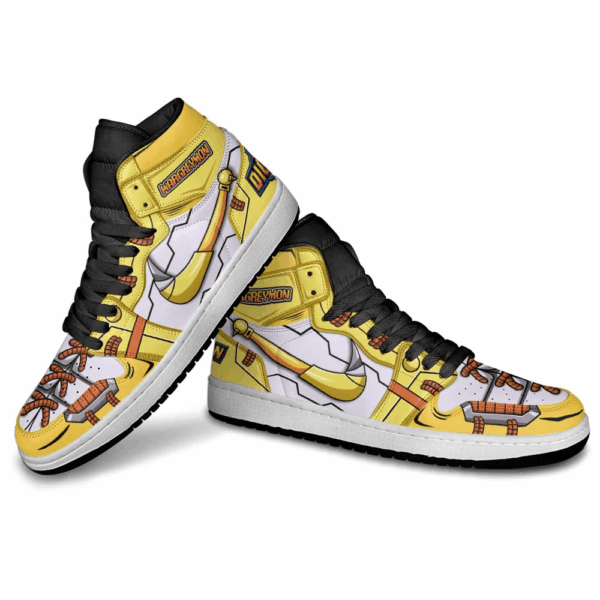 Baskets montantes Air Jordan WarGreymon – Chaussures montantes Digimon – Image 4