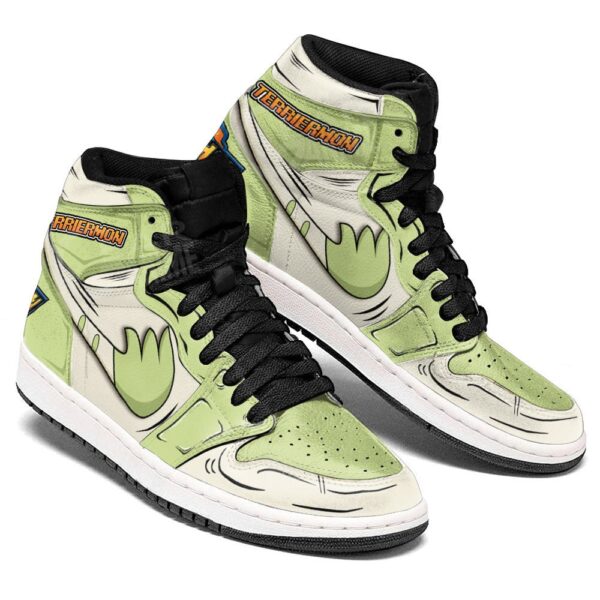 Baskets montantes Air Jordan Terriermon – Chaussures montantes Digimon – Image 3