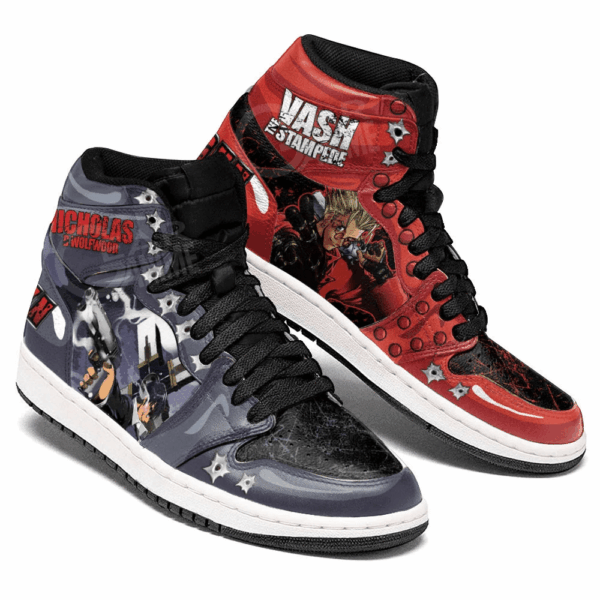 Baskets montantes Air Jordan Vash et Wolfwood – Chaussures montantes Trigun – Image 3