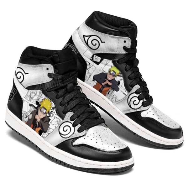 Baskets montantes Air Jordan Naruto Uzumaki – Chaussures montantes Naruto – Image 3