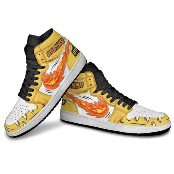 Baskets montantes Air Jordan Agumon – Chaussures montantes Digimon – Image 4