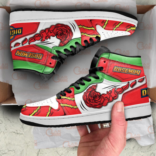 Baskets montantes Air Jordan Rosemon – Chaussures montantes Digimon – Image 2